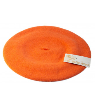 Béret Pure Laine Couleur Orange-lookeven-1