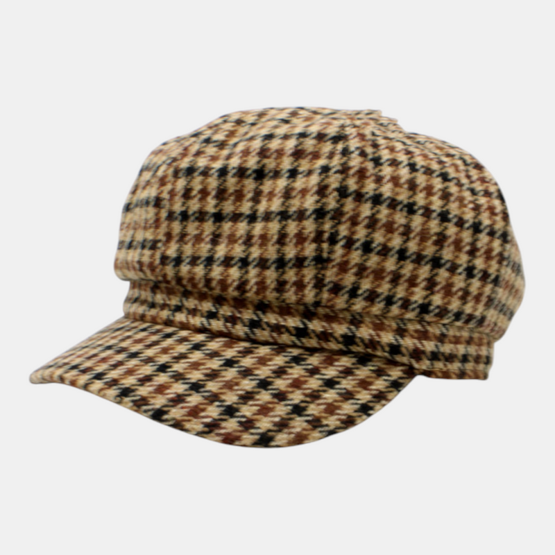 Casquette Gavroche Tweed 22238 en laine mélangée