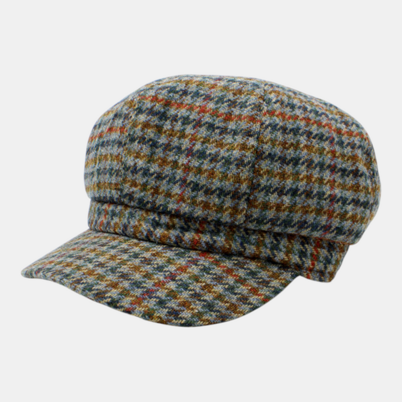 Casquette Gavroche Tweed 22238 en laine mélangée