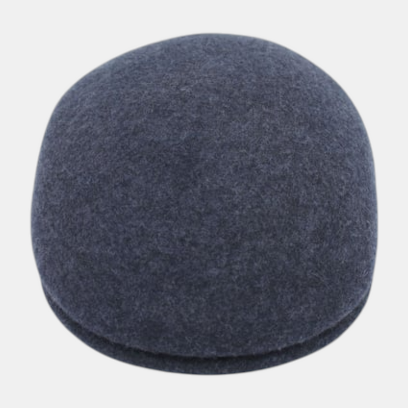 Casquette plate bleu marine chiné