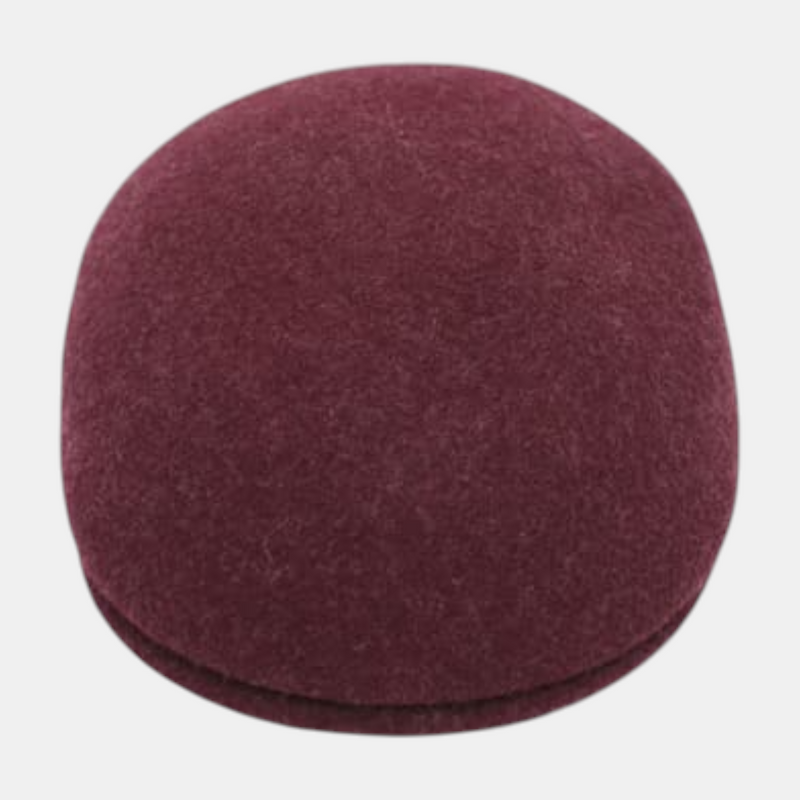 Casquette plate bordeaux chiné