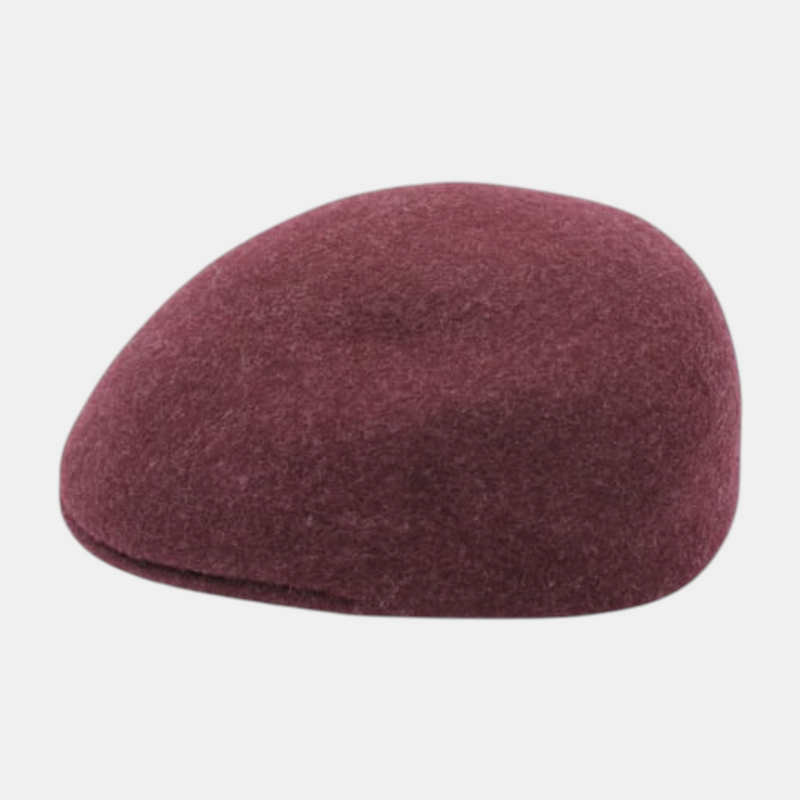Casquette plate bordeaux chiné