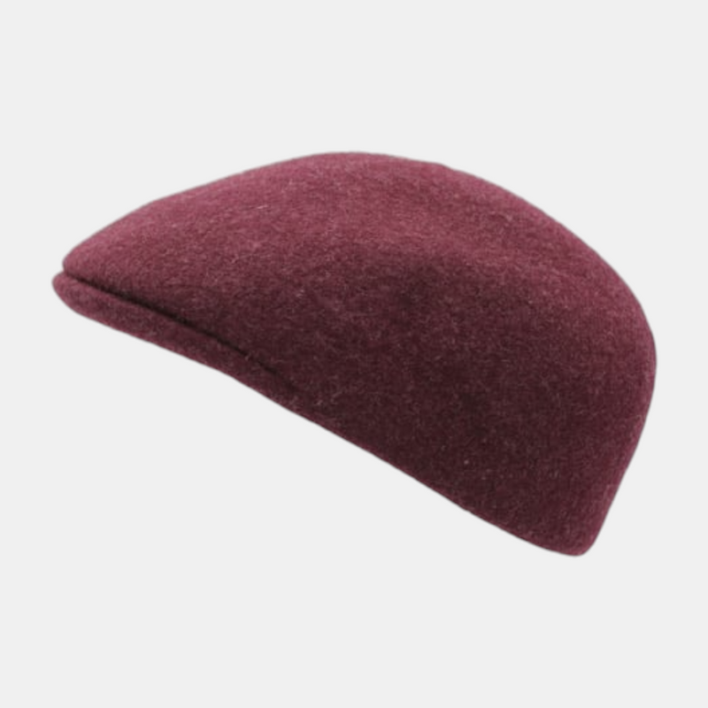 Casquette plate bordeaux chiné