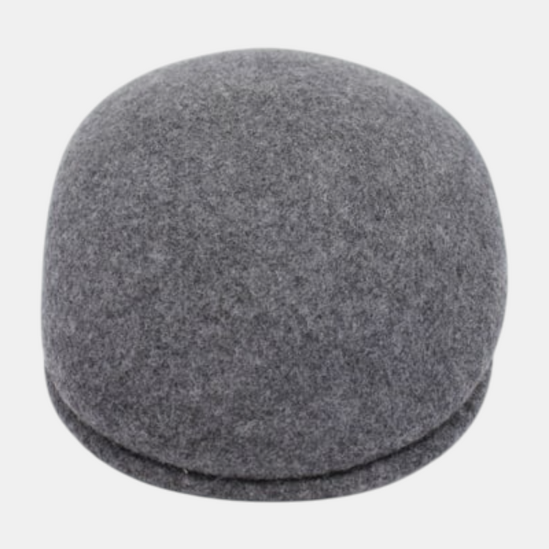 Casquette plate gris chiné
