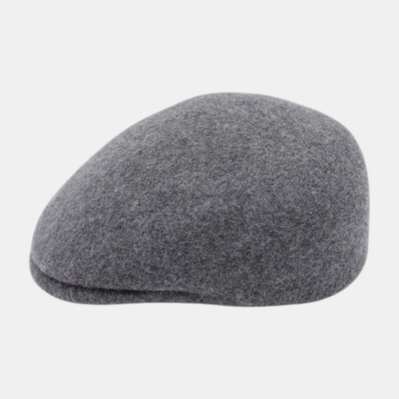 Casquette plate gris chiné