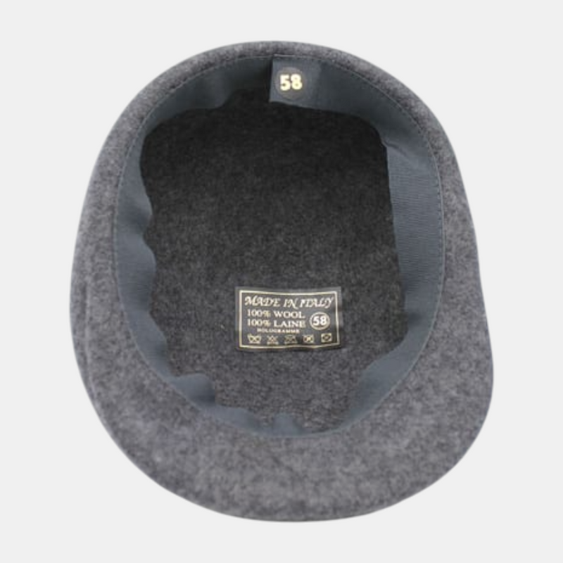 Casquette plate gris chiné