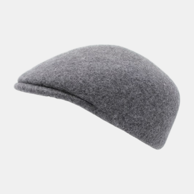 Casquette plate gris chiné