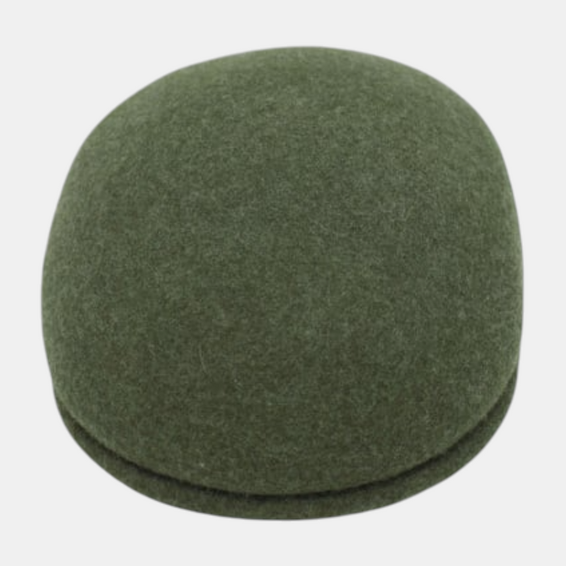 Casquette plate kaki chiné
