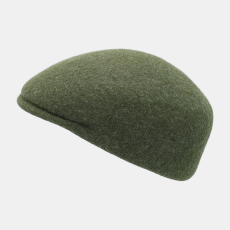 Casquette plate kaki chiné