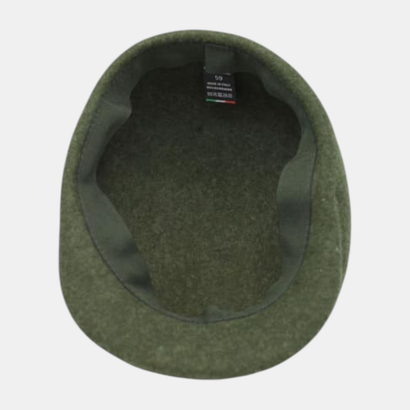 Casquette plate kaki chiné