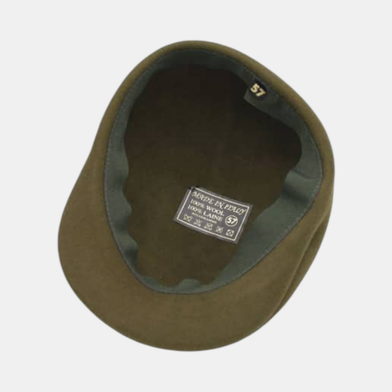 Casquette plate kaki