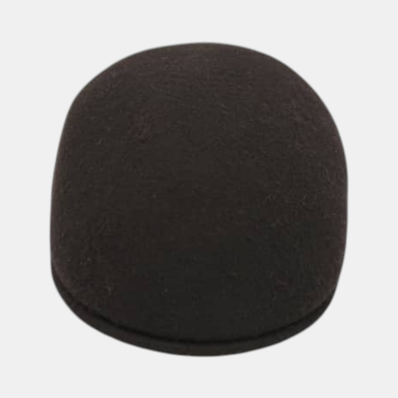 Casquette plate marron