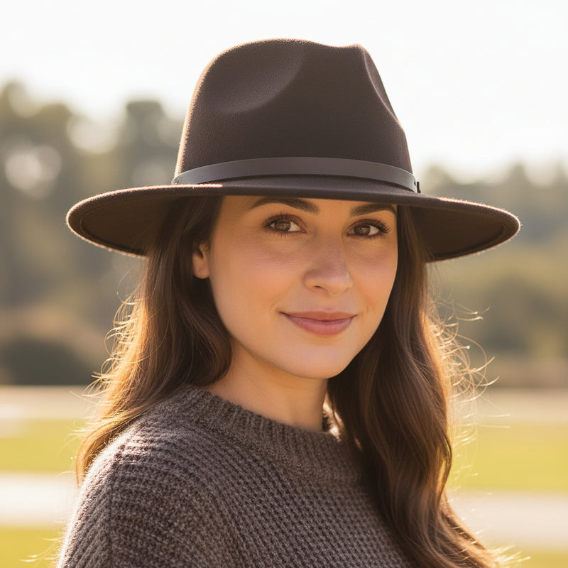 Chapeau Fedora classique en laine – fabrication italienne