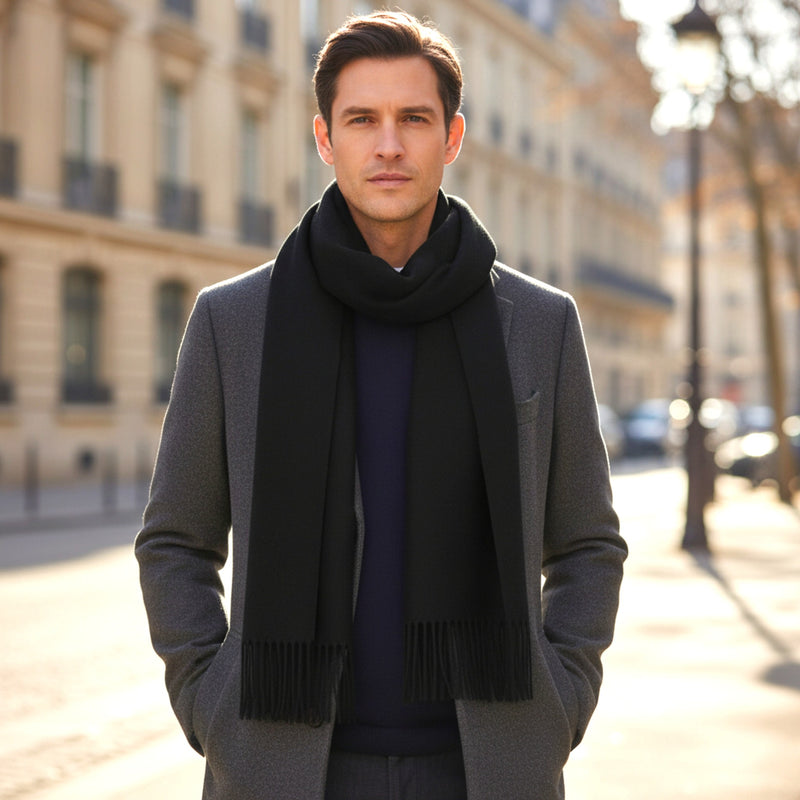 Écharpe classique noir