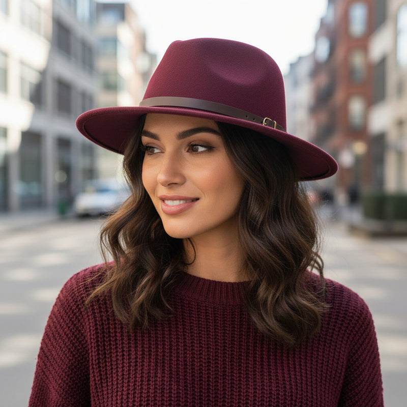 Chapeau Fedora classique en laine – fabrication italienne