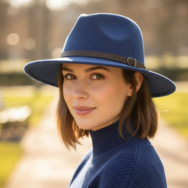Chapeau Fedora classique en laine – fabrication italienne