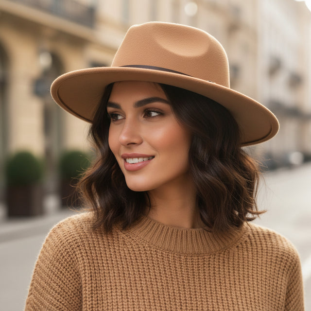 Chapeau Fedora classique en laine – fabrication italienne
