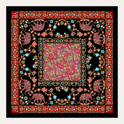 Carré en soie Lookeven Alina — vue du foulard