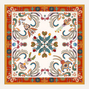 Carré en soie Lookeven Anaya — vue du foulard