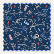Carré en soie Lookeven Andrea — vue du foulard
