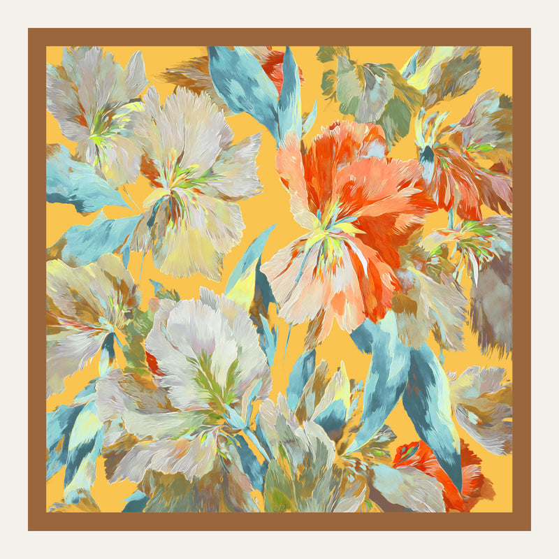 Carré en soie Gabrielle — 64 × 64 cm