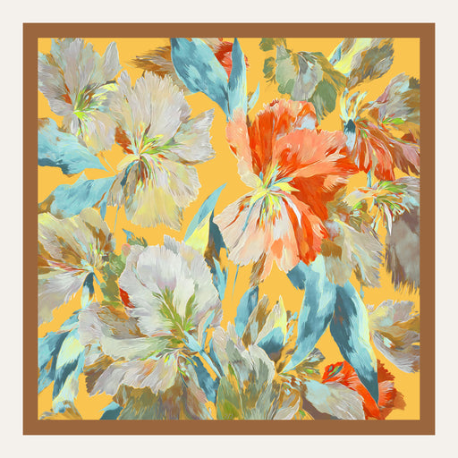 Carré en soie Lookeven Gabrielle — vue du foulard