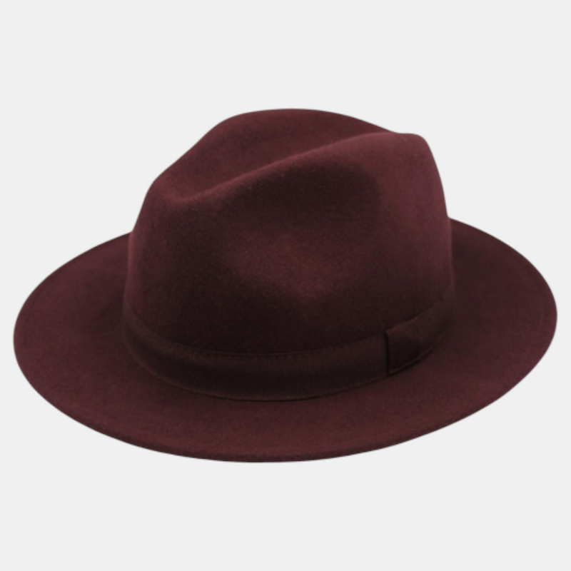 Chapeau Fedora classique en laine – fabrication italienne