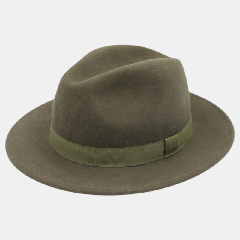 Chapeau Fedora classique en laine – fabrication italienne