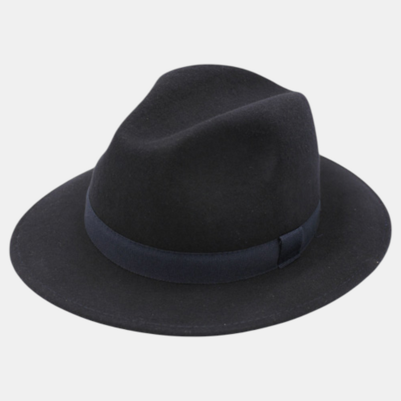 Chapeau Fedora classique en laine – fabrication italienne