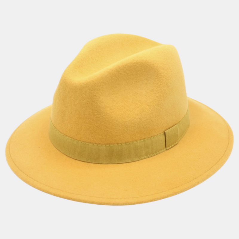 Chapeau Fedora classique en laine – fabrication italienne