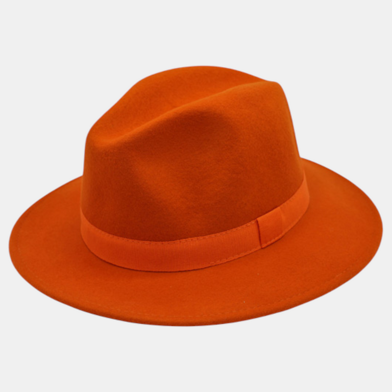 Chapeau Fedora classique en laine – fabrication italienne