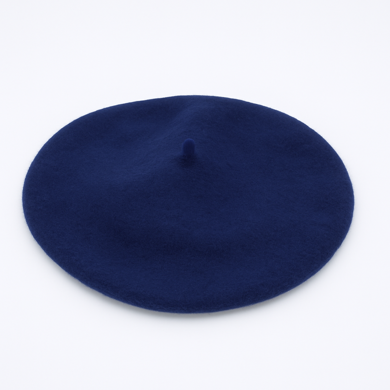 Béret Femme Laine Bleu marine