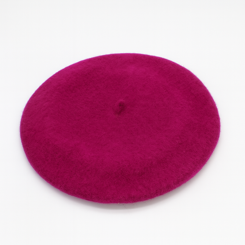 Béret Femme Laine Fuchsia