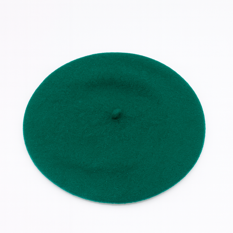 Béret Femme Laine Vert bouteille