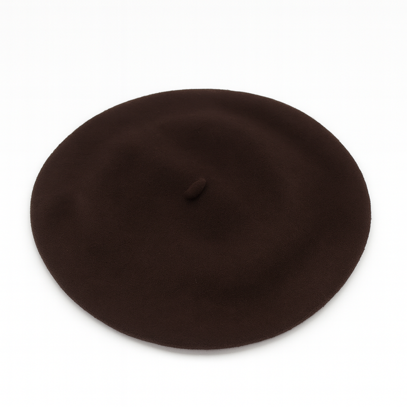 Béret Femme Laine Chocolat
