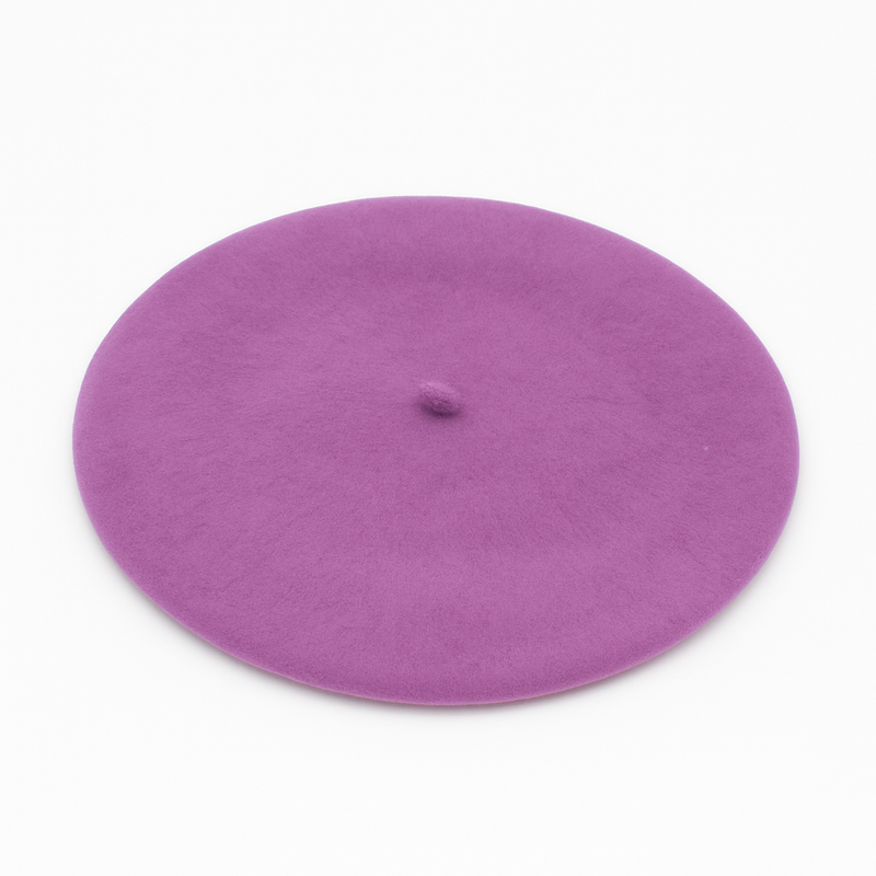 Béret Femme Laine Violet clair