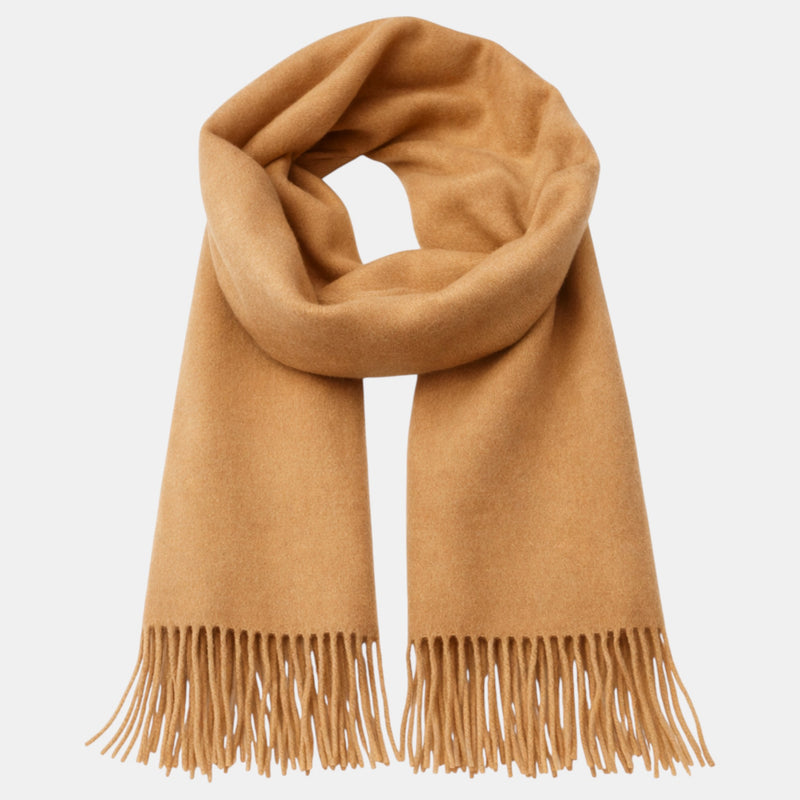 Écharpe classique marron clair