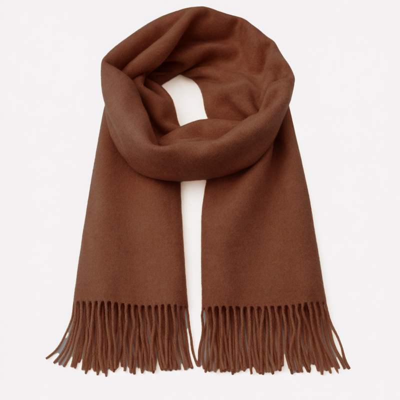 Écharpe classique marron
