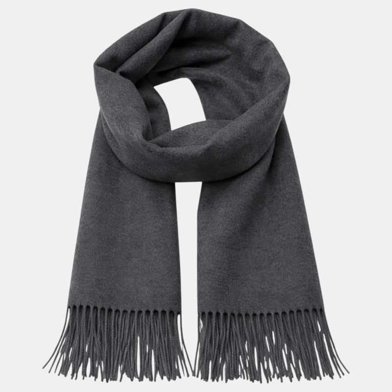 Écharpe classique gris foncé