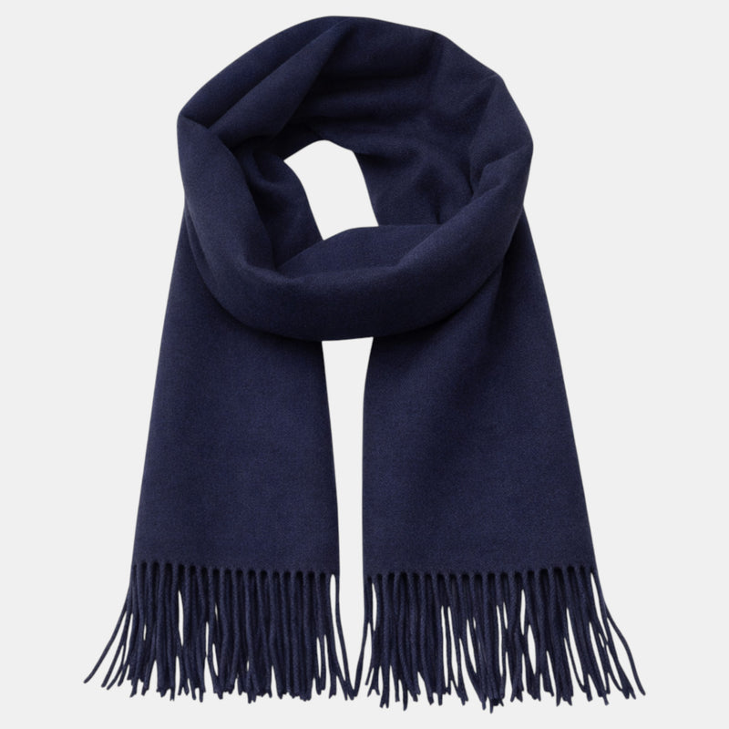 Écharpe classique bleu marine