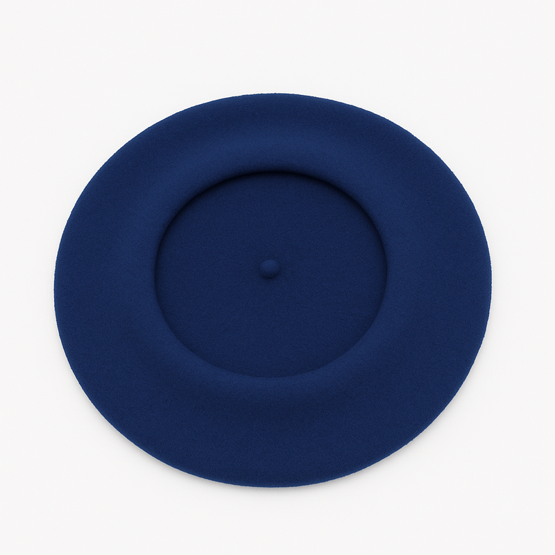 Béret Femme Laine Bleu marine