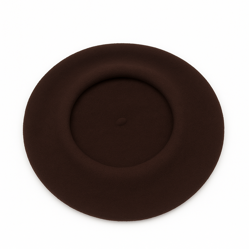Béret Femme Laine Chocolat