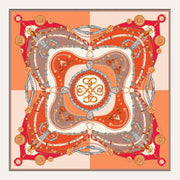 Carré en soie Lookeven Charlotte — vue du foulard