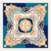 Carré en soie Lookeven Cindy — vue du foulard