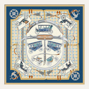 Carré en soie Lookeven Elaine — vue du foulard