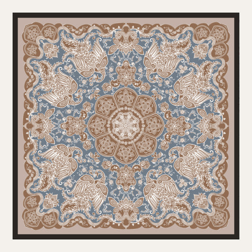 Carré en soie Lookeven Elisa — vue du foulard