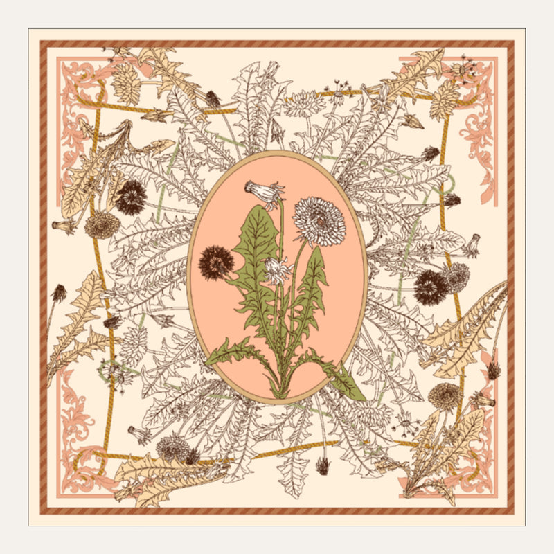 Carré en soie Lookeven Hanna — vue du foulard