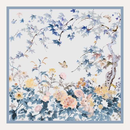 Carré en soie Lookeven Heidi — vue du foulard