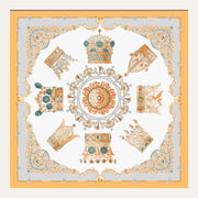Carré en soie Lookeven Nathalie — vue du foulard