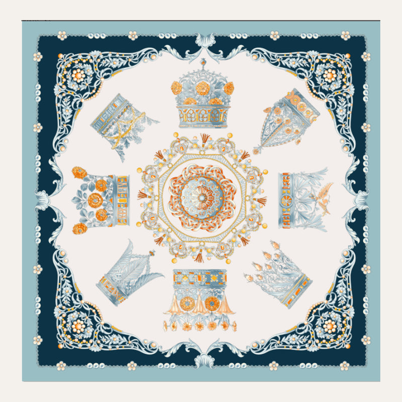 Carré en soie Lookeven Nell — vue du foulard